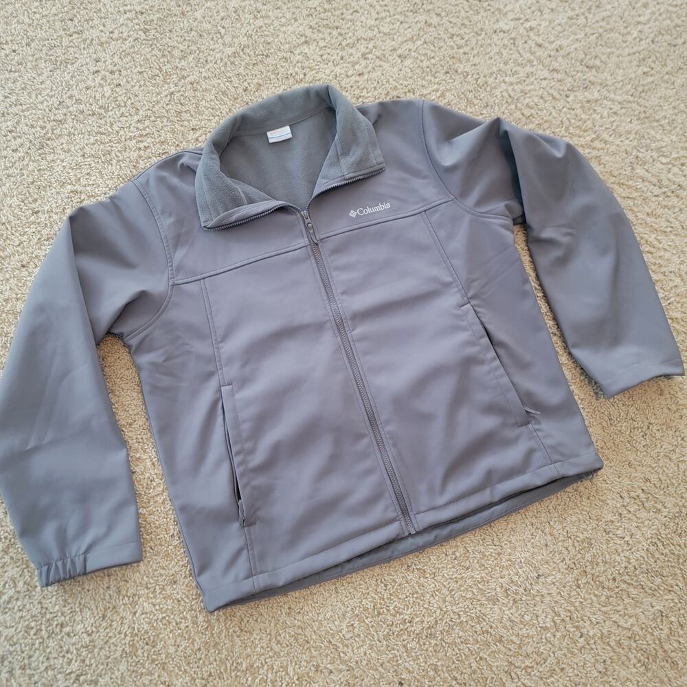 Men's XL Columbia Fleece Lined Full Zip Up Soft Shell Spring Coat Jacket
